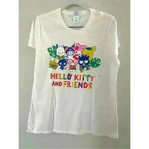 NWOT Sanrio T-shirt of the Month Club for July - Hawaiian themed Sz Ladies L